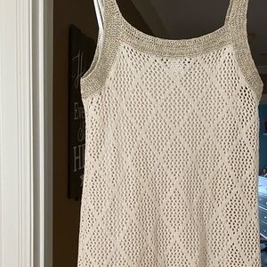 Venus croquet gold and beige dress - size S